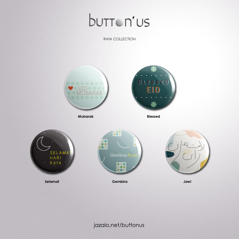 button'us Raya Edition - Selamat Hari Raya / Eid Mubarak Button Badge