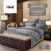 JAZALO HOME - ANIQMA Bedding Set - Bed Sheet, Comforter/Duvet, Pillow Case (7-in-1 King/Queen & 5-in-1 Super Single) Plain Colour - Set Cadar, Selimut Tebal & Sarung Bantal Bilik Tidur Hotel