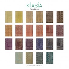 KLasia Basic Samping Raya 2021 Colour Collection - Mens Songket Gold & Silver Thread - Kain Sampin Baju Melayu Lelaki Dewasa 